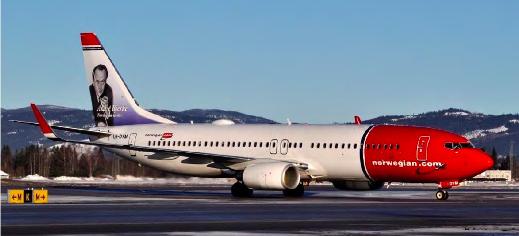 Norvegian Air Shuttle flight NAX5630 - Boeing B737-800 (LN-DYM)