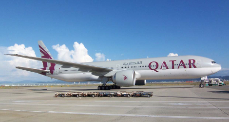 QATAR AIRWAYS – BOEING B777-300 (A7BAE) flight QR803