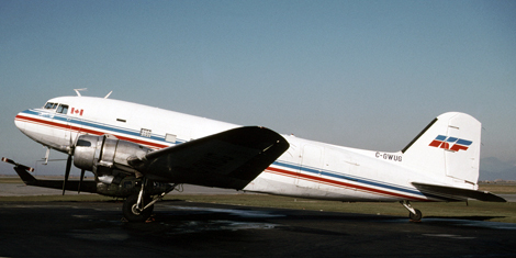 Kelowna Flightcraft Air Charter – McDonnel Douglas DC3C (C-GWUG) flight KFA300